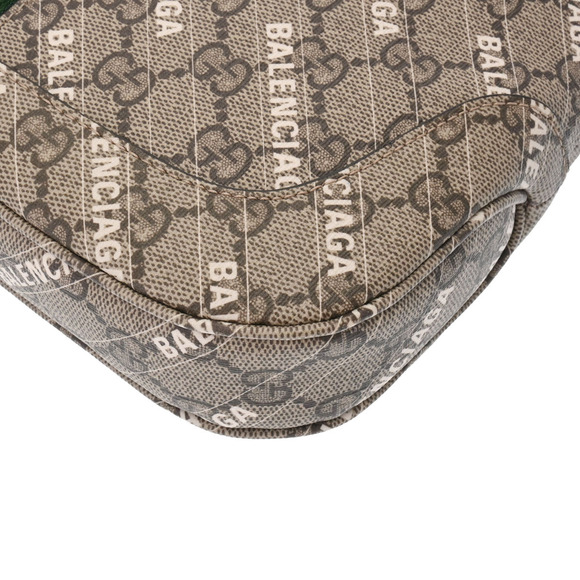 Gucci GG Supreme Jackie Balenciaga The Hacker Brown Beige Handbag - Picture 7 of 9